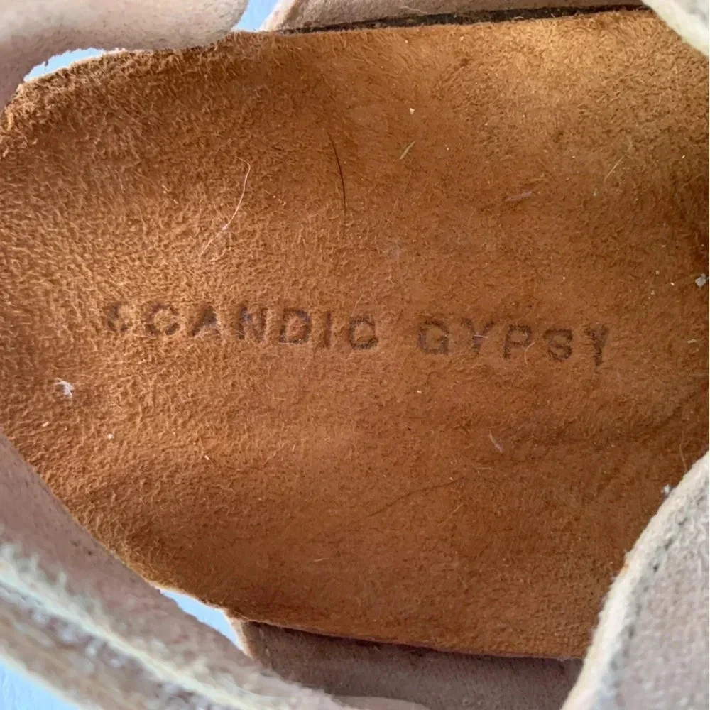 Scandic Gypsy Little Gypsy Pink Suede Sandal Size 12 Youth